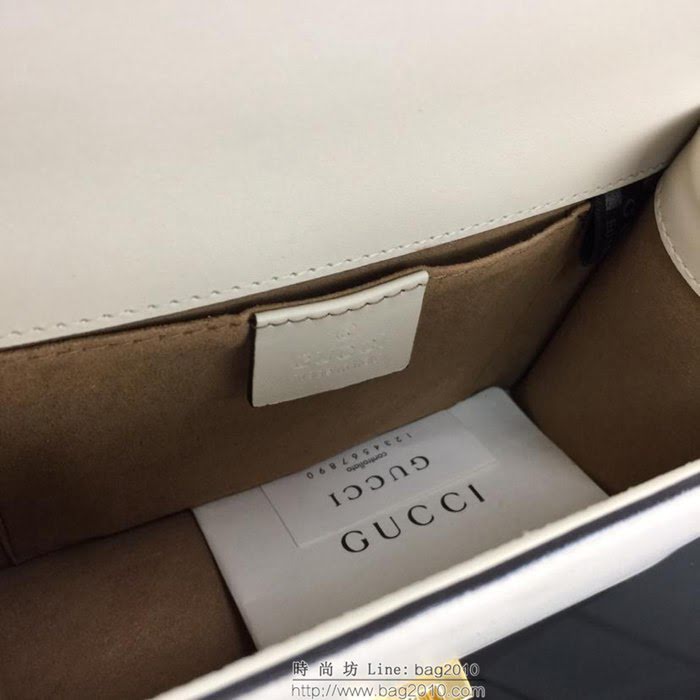 GUCCI古馳 新款 專櫃品質 原單 431666 白色 鏈條單肩斜挎包HY1349